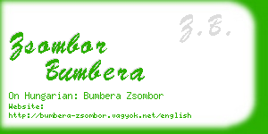 zsombor bumbera business card